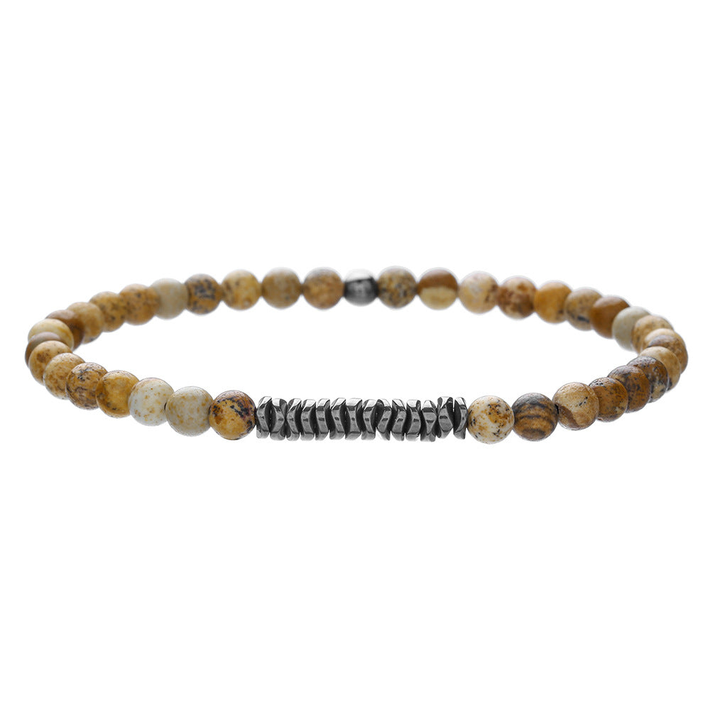 Wholesale simple turquoise wooden bead bracelet